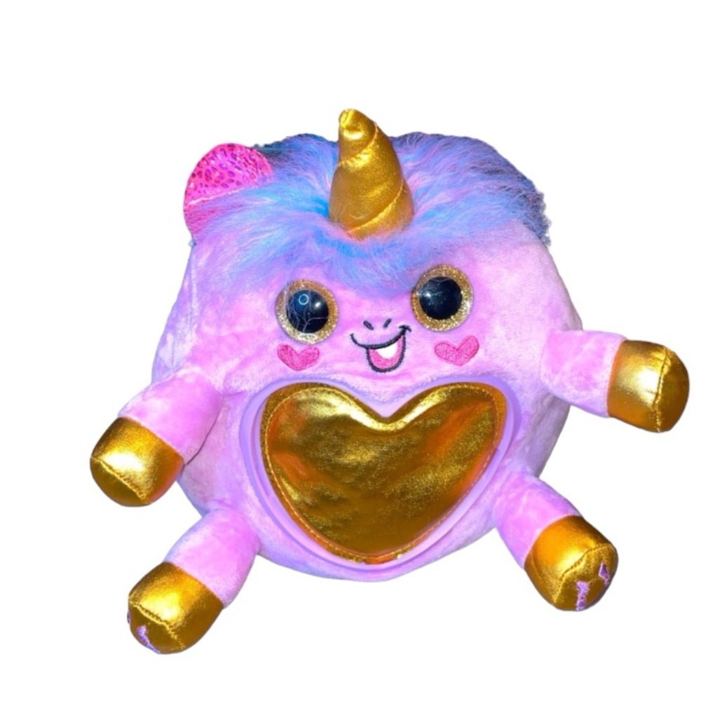 Zuru RainbowCorns Surprise Purple Gold 9" Plush Stuffed Unicorn Rainbocorns toy